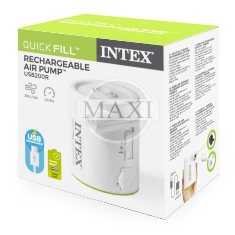 Pompka elektryczna Quick-Fill zasilana USB-A 5V/2A 2 końcówki INTEX 66637 INTEX