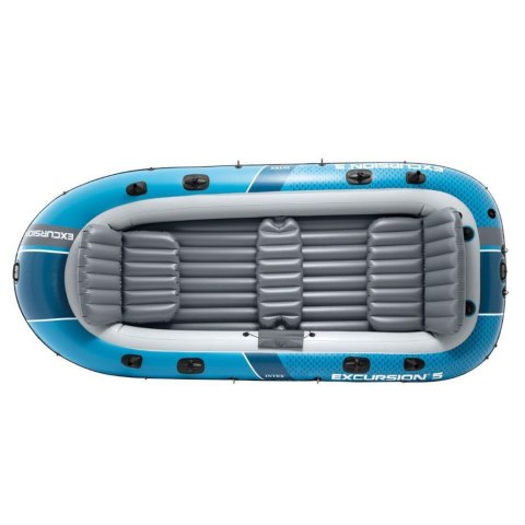 Ponton dmuchany Excursion 5 5-osobowy pompka 2 wiosła torba INTEX 66325 INTEX