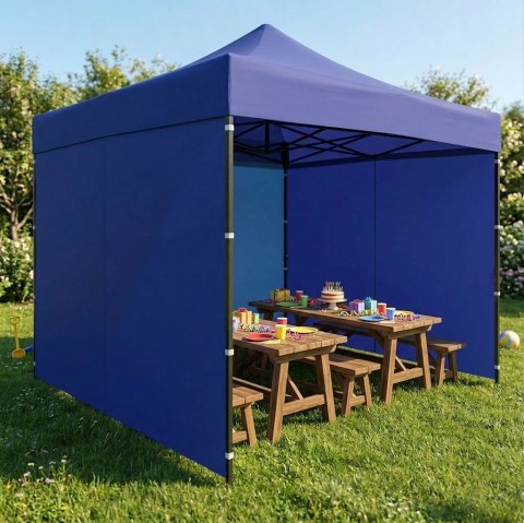 Dach poszycie 3x3 m do namiotu pawilonu ogrodowego 420D PVC niebieski MultiGarden MultiGarden