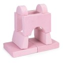 Fotel modułowy dla dzieci DIY 8 miękkich poduch składany - rożowy ECOTOYS ECOTOYS