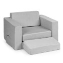 Fotel modułowy dla dzieci DIY 8 miękkich poduch składany - szary ECOTOYS ECOTOYS