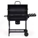 Grill węglowy ogrodowy z pokrywą termometr popielnik składane półki MultiGarden MultiGarden