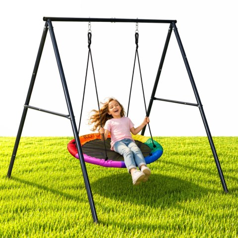 Huśtawka ogrodowa dla dzieci bocianie gniazdo 100 cm stalowy stelaż ECOTOYS ECOTOYS