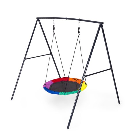 Huśtawka ogrodowa dla dzieci bocianie gniazdo 100 cm stalowy stelaż ECOTOYS ECOTOYS