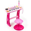Keyboard organki pianinko z mikrofonem mp3 różowe MULTISTORE