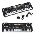 Keyboard pianino dla dzieci z mikrofonem + zasilacz MULTISTORE
