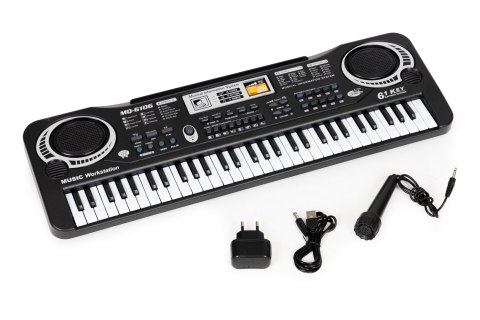Keyboard pianino dla dzieci z mikrofonem + zasilacz MULTISTORE