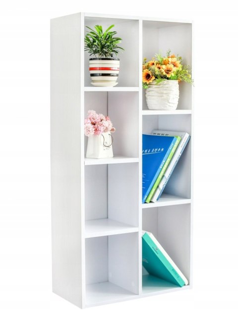 Komoda szafka regał na książki do salonu biały ModernHome ModernHome