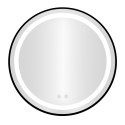 Lustro łazienkowe LED okrągłe ścienne 60 cm 3 barwy anti-fog włącznik dotykowy ModernHome ModernHome