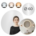 Lustro łazienkowe LED okrągłe ścienne 60 cm 3 barwy włącznik dotykowy ModernHome ModernHome