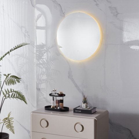 Lustro łazienkowe LED okrągłe ścienne 60 cm 3 barwy włącznik dotykowy ModernHome ModernHome