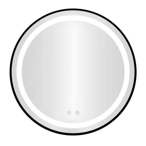 Lustro łazienkowe LED okrągłe ścienne 80 cm 3 barwy anti-fog włącznik dotykowy ModernHome ModernHome