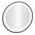Lustro łazienkowe LED okrągłe ścienne 80 cm 3 barwy anti-fog włącznik dotykowy ModernHome ModernHome