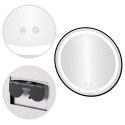 Lustro łazienkowe LED okrągłe ścienne 80 cm 3 barwy anti-fog włącznik dotykowy ModernHome ModernHome