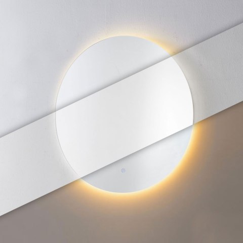 Lustro łazienkowe LED okrągłe ścienne 80 cm 3 barwy włącznik dotykowy ModernHome ModernHome