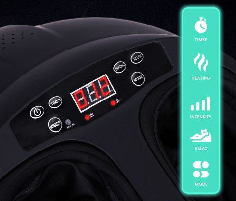 Masażer elektryczny do stóp z funkcją grzania refleksologia 3 tryby pilot 40W KADEN KADEN