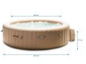 Nadmuchiwane SPA basen z hydromasażem 6 os. 216x71 cm akcesoria premium INTEX 28428 INTEX