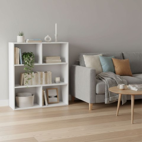 Nowoczesny regał stojący do salonu i sypialni 3 poziomy biały ModernHome ModernHome