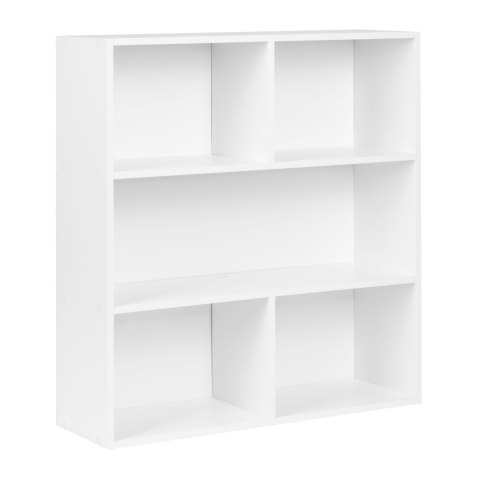 Nowoczesny regał stojący do salonu i sypialni 3 poziomy biały ModernHome ModernHome