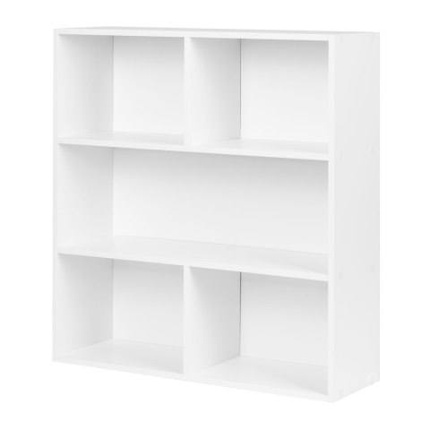 Nowoczesny regał stojący do salonu i sypialni 3 poziomy biały ModernHome ModernHome