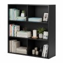 Nowoczesny regał stojący do salonu i sypialni 3 poziomy czarny ModernHome ModernHome