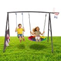 Plac zabaw dla dzieci huśtawka ogrodowa 4w1 kosz do koszykówki bocianie gniazdo ECOTOYS ECOTOYS
