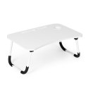 Podstawka pod laptopa składana stolik do łóżka 60x40 cm biała ModernHome ModernHome