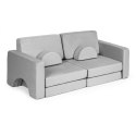 Sofa składana modułowa dla dzieci duża 2-osobowa DIY 10 miękkich poduch - szara ECOTOYS ECOTOYS