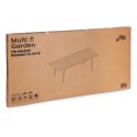 Stół ogrodowy rozkładany 180-240 cm do 12 os. stal HDPE czarny MultiGarden MultiGarden