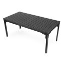 Stół ogrodowy rozkładany 180-240 cm do 12 os. stal HDPE szary MultiGarden MultiGarden
