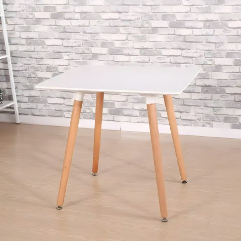 Stolik kuchenny nowoczesny drewniany kwadratowy 80x80 cm ModernHome ModernHome