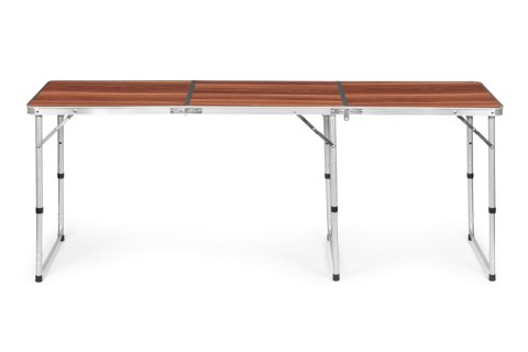 Stolik turystyczny stół składany kemping brązowy blat 180x60 cm MultiGarden MultiGarden