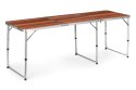 Stolik turystyczny stół składany kemping brązowy blat 180x60 cm MultiGarden MultiGarden