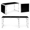 Stolik turystyczny stół składany kemping czarny blat 180x60 cm MultiGarden MultiGarden