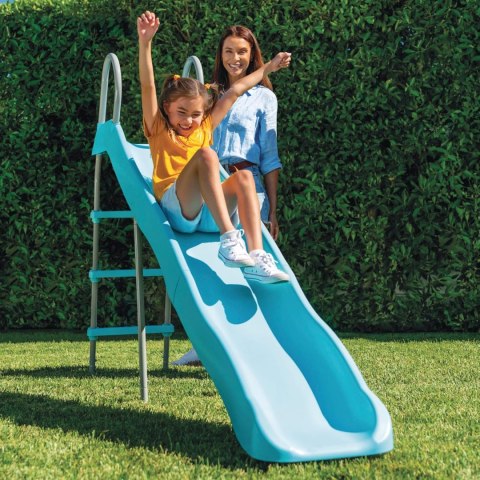 Zjeżdżalnia dla dzieci ogrodowa ślizg 244 cm duża stal tworzywo INTEX 44107 INTEX