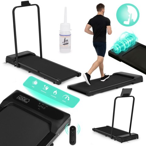 Bieżnia domowa z uchwytem elektryczna walking pad treningowy pod biurko 10 km/h MOVEPRO MOVEPRO