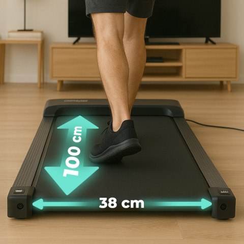 Bieżnia domowa z uchwytem elektryczna walking pad treningowy pod biurko 10 km/h MOVEPRO MOVEPRO