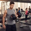 Hantel regulowany żeliwny z podstawką obciążenie 2,5-24 kg MOVEPRO MOVEPRO