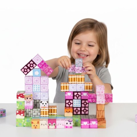 Klocki magnetyczne konstrukcyjne dla dzieci zestaw 113 elementów MULTISTORE