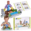 Klocki magnetyczne konstrukcyjne dla dzieci zestaw 88 elementów MULTISTORE