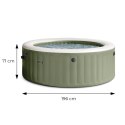 Nadmuchiwane SPA basen z hydromasażem 4 os. 196x71 cm akcesoria premium INTEX 28426NP INTEX