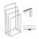 Stojak na ręczniki wieszak wolnostojący metalowy 4 ramiona biały ModernHome ModernHome