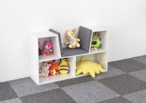 Szafka regał z siedziskiem ławka dla dzieci ECOTOYS ECOTOYS