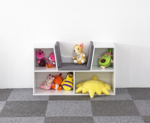 Szafka regał z siedziskiem ławka dla dzieci ECOTOYS ECOTOYS