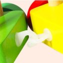 Drewniany pociąg duże klocki edukacyjne alfabet ECOTOYS ECOTOYS