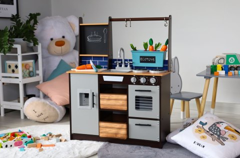 Duża drewniana kuchnia dla dzieci akcesoria ECOTOYS ECOTOYS Duża drewniana kuchnia dla dzieci akcesoria ECOTOYS ECOTOYS