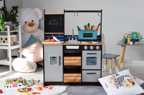 Duża drewniana kuchnia dla dzieci akcesoria ECOTOYS ECOTOYS Duża drewniana kuchnia dla dzieci akcesoria ECOTOYS ECOTOYS