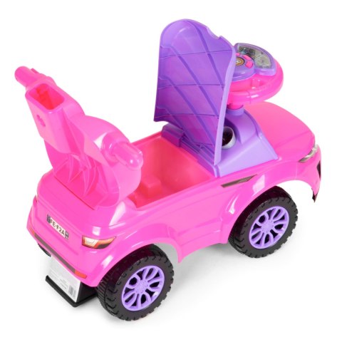 Jeździk chodzik pchacz 3w1 autko super car różowy MULTISTORE Jeździk chodzik pchacz 3w1 autko super car różowy MULTISTORE
