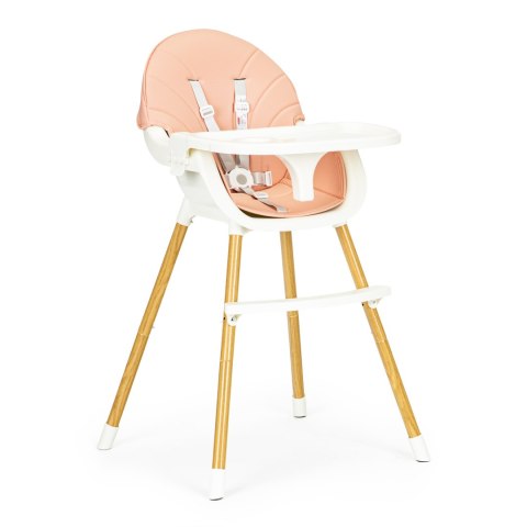 Krzesełko fotelik do karmienia 2w1 różowe ECOTOYS ECOTOYS Krzesełko fotelik do karmienia 2w1 różowe ECOTOYS ECOTOYS