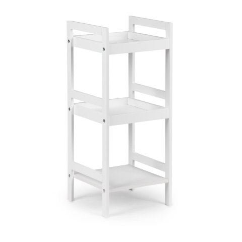 Regał szafka nocna stolik nocny 3 półki biały ModernHome ModernHome Regał szafka nocna stolik nocny 3 półki biały ModernHome ModernHome